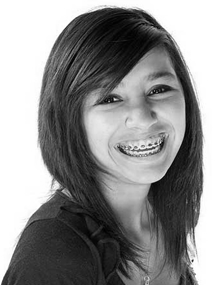 photo: girl with braces